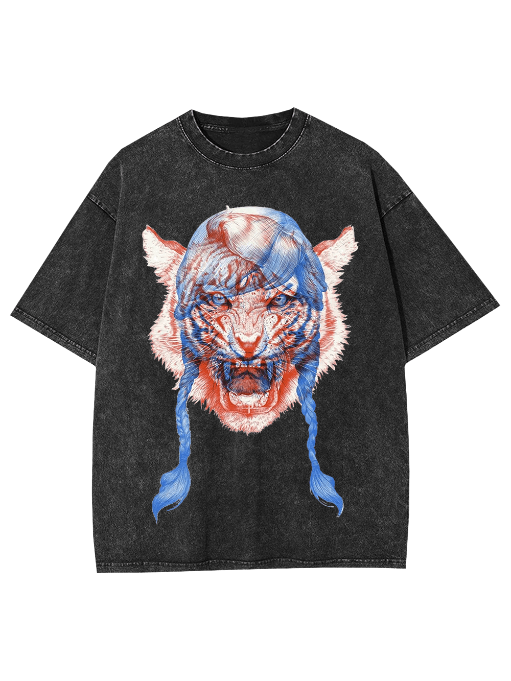Fierce Braided Beast Washed Tshirt