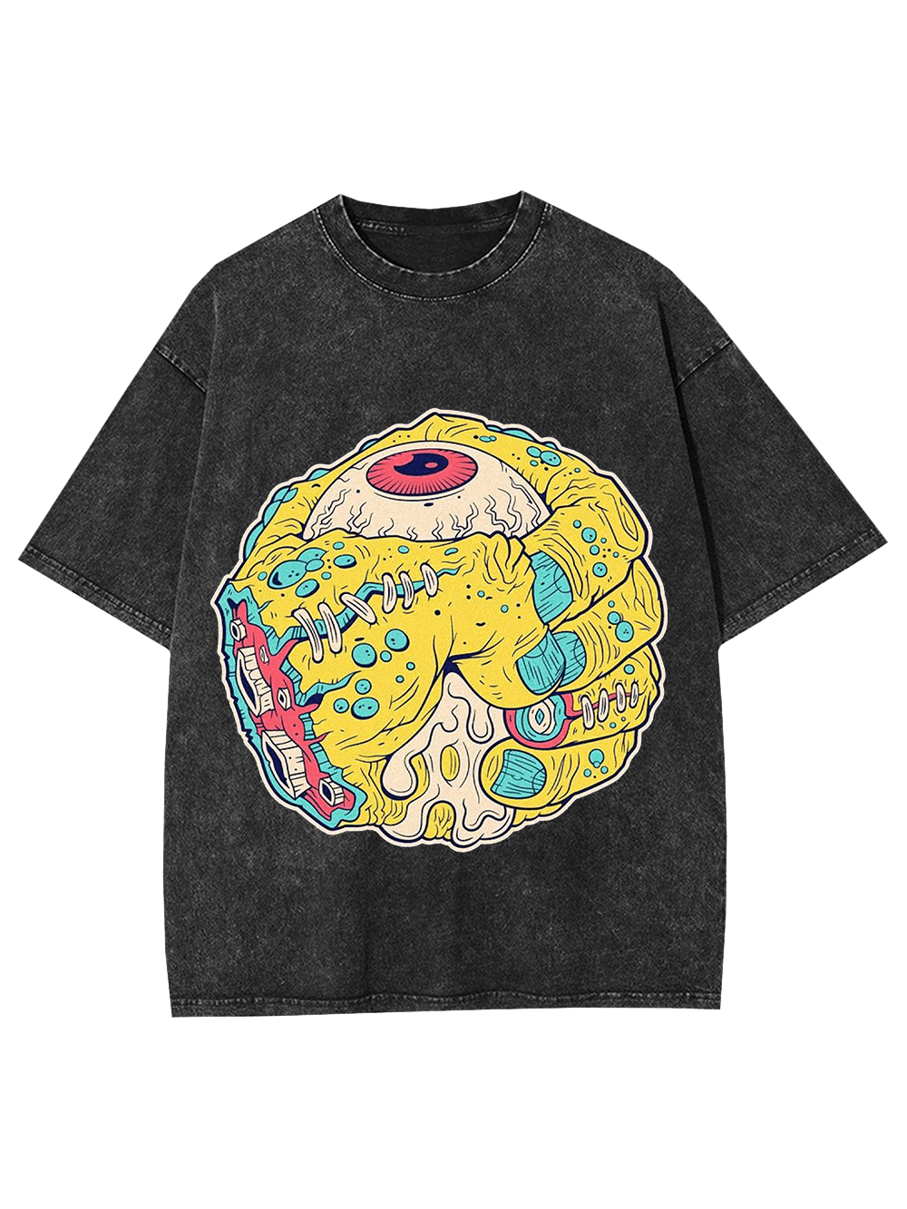 Monstrous Eye Sphere Washed Tshirt