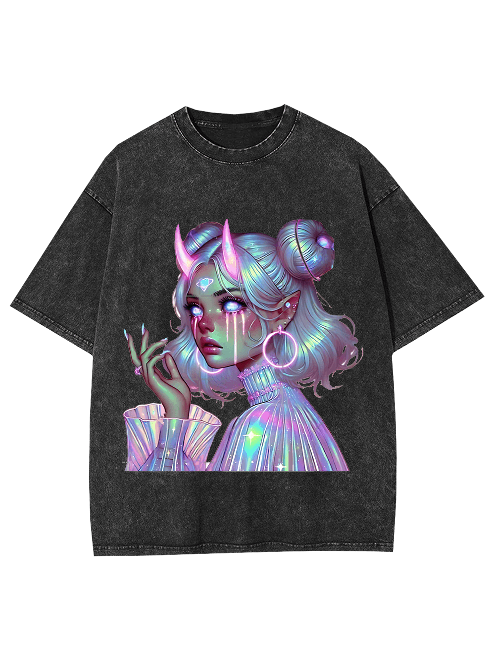 Neon Dreamscape Washed Tshirt