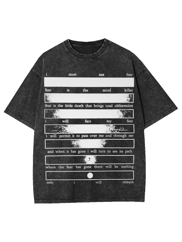 CONQUERING FEAR WASHED TSHIRT