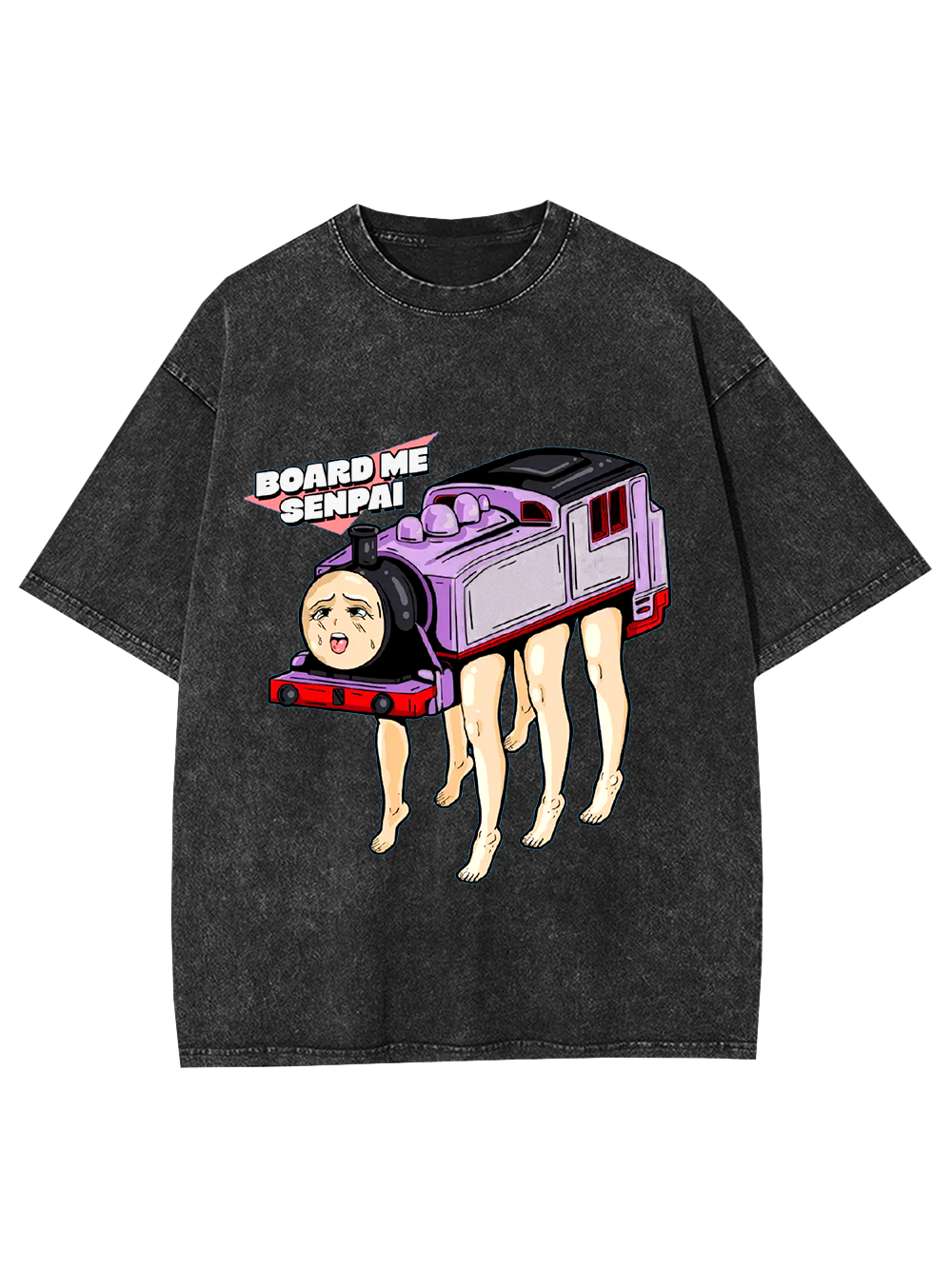 BOARD ME   SENPAI   Washed Tshirt