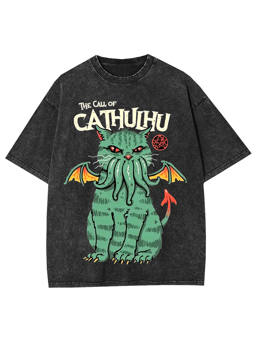 The Call of Cathulhu Washed Tshirt