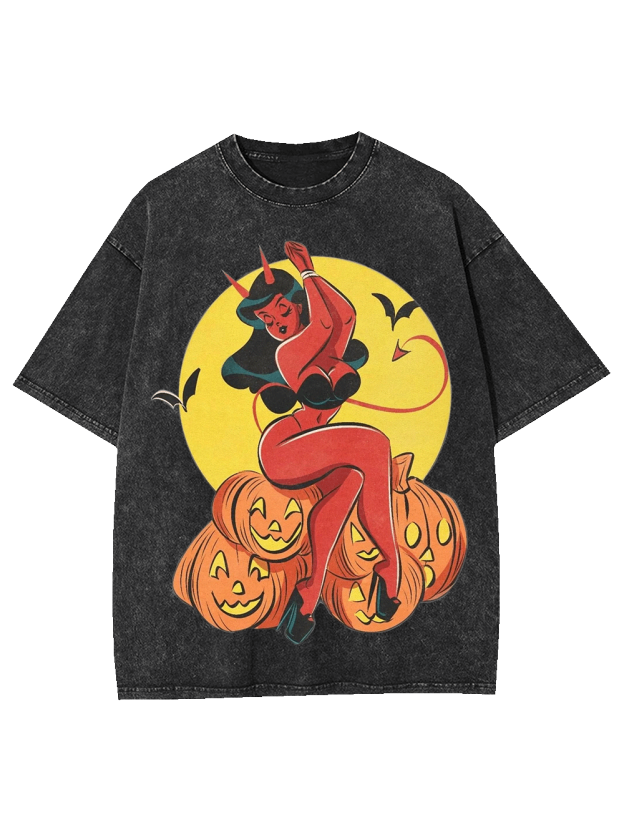 Pumpkins and the Evil Sprite Washed Tshirt