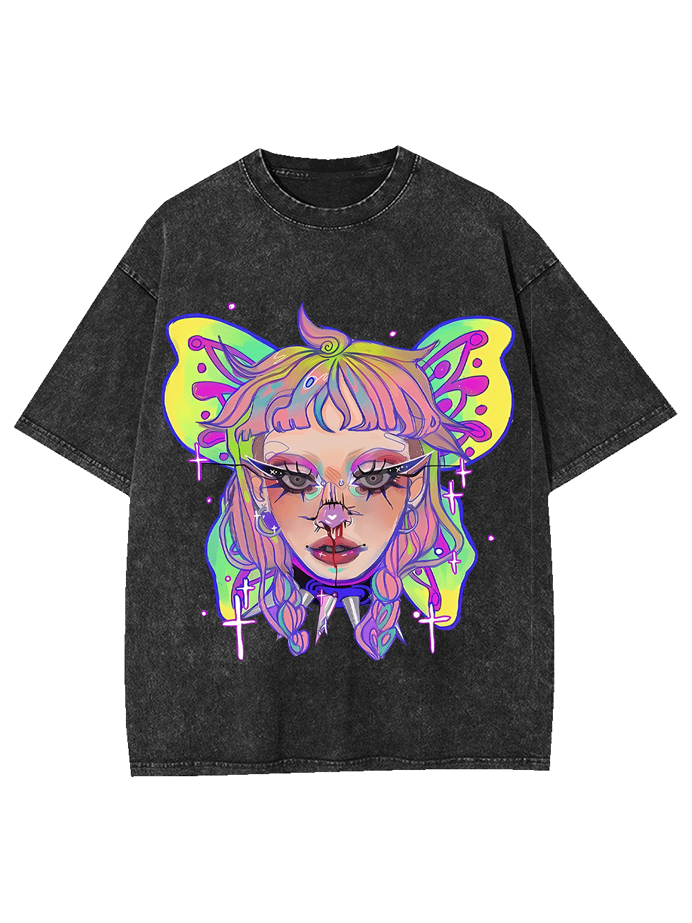 BUTTERFLY DREAMS WASHED TSHIRT