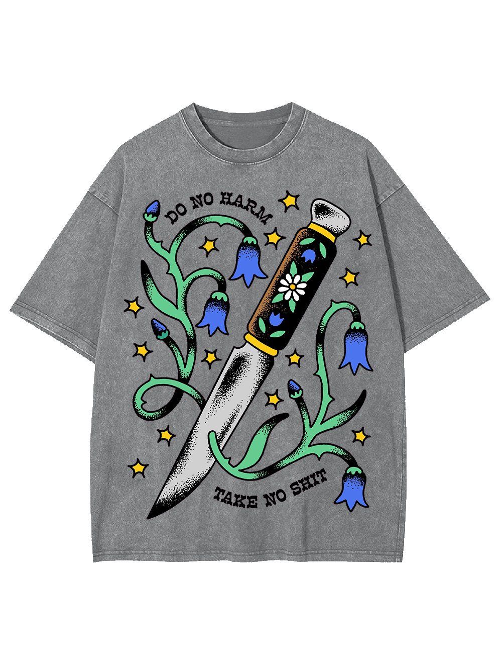 DO NO HARM TAKE NO SHIT WASHED TSHIRT