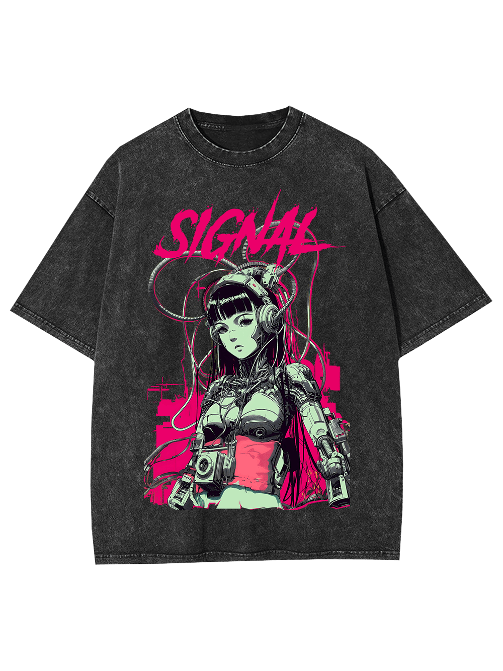 signal Washed Tshirt-ClassyOutlaw Sale