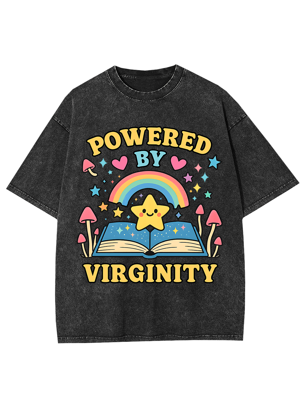 Powered By Virginity Washed Tshirt