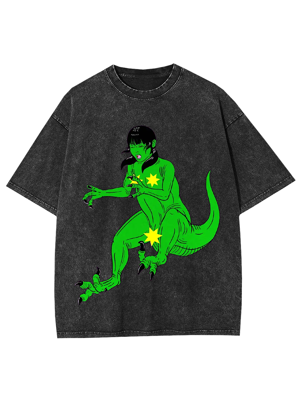 Reptilian Transformation Washed Tshirt