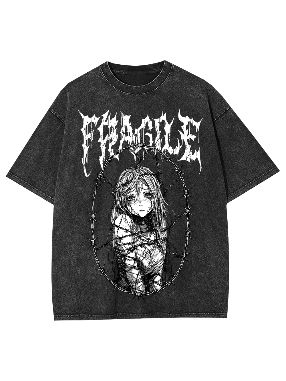Fragile Boundaries Washed Tshirt