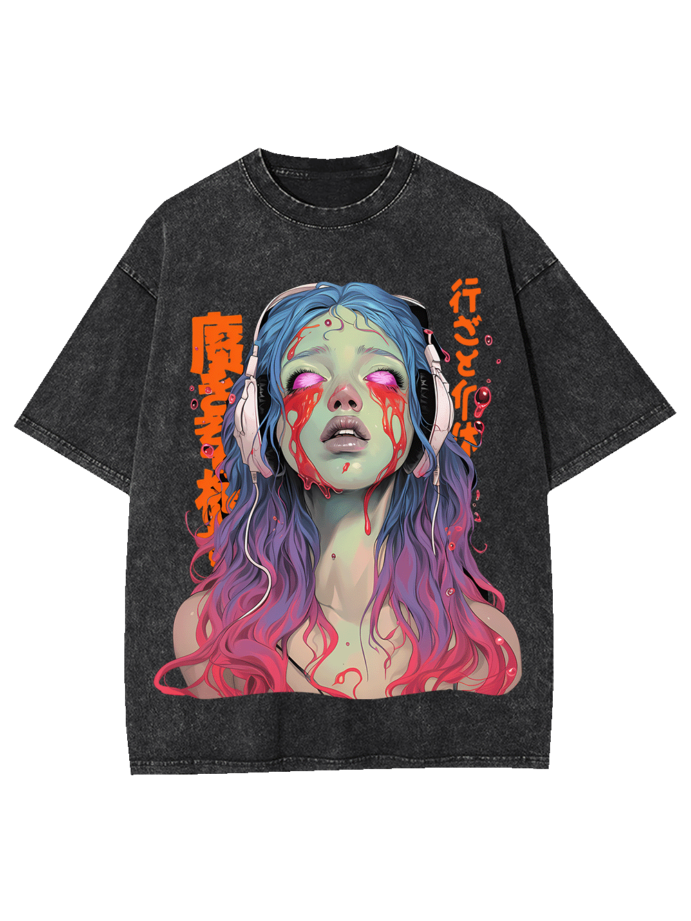 Ghost Song Washed Tshirt-ClassyOutlaw Sale