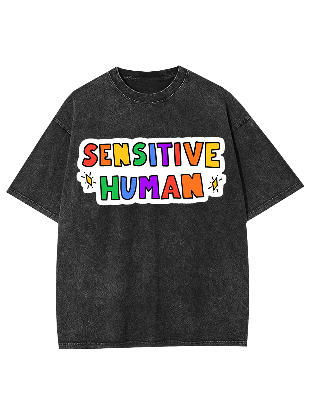Sensitive Human Washed Tshirt