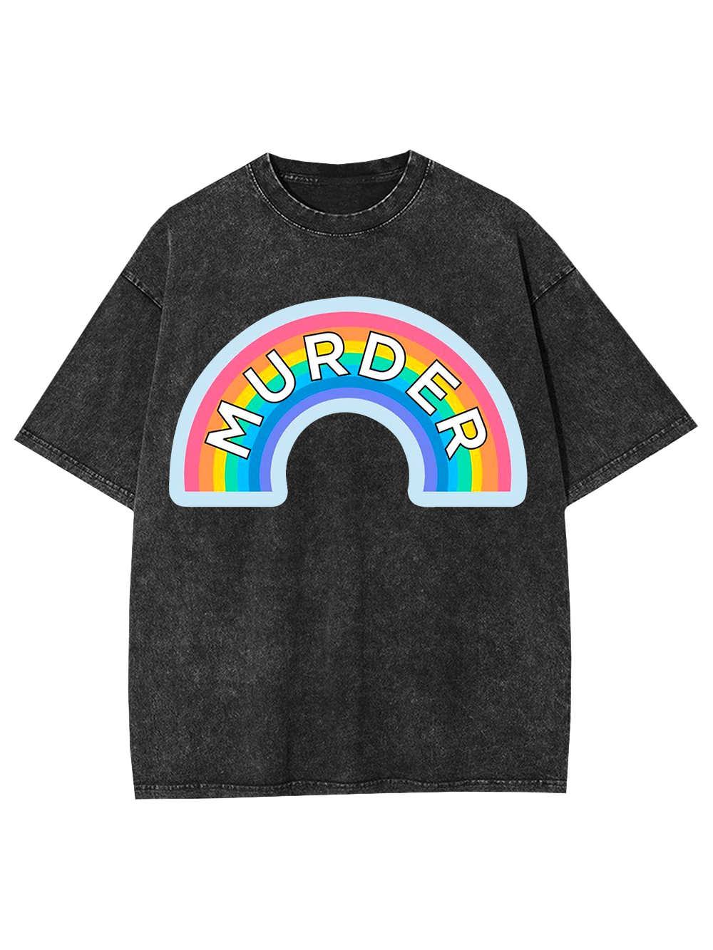 Murder Rainbow Washed Tshirt