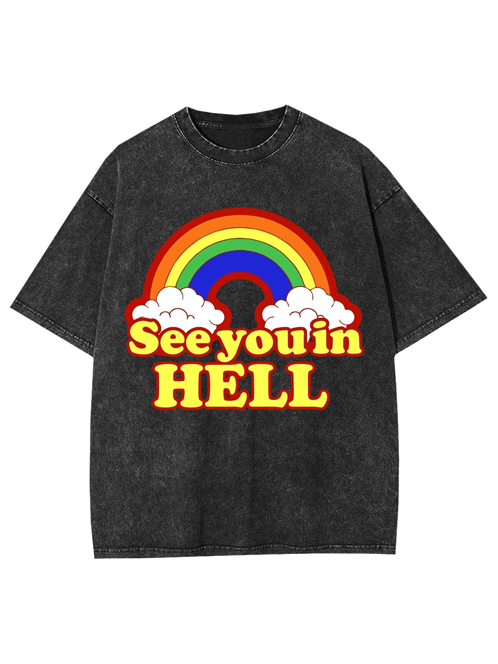 See You in Hell Washed Tshirt