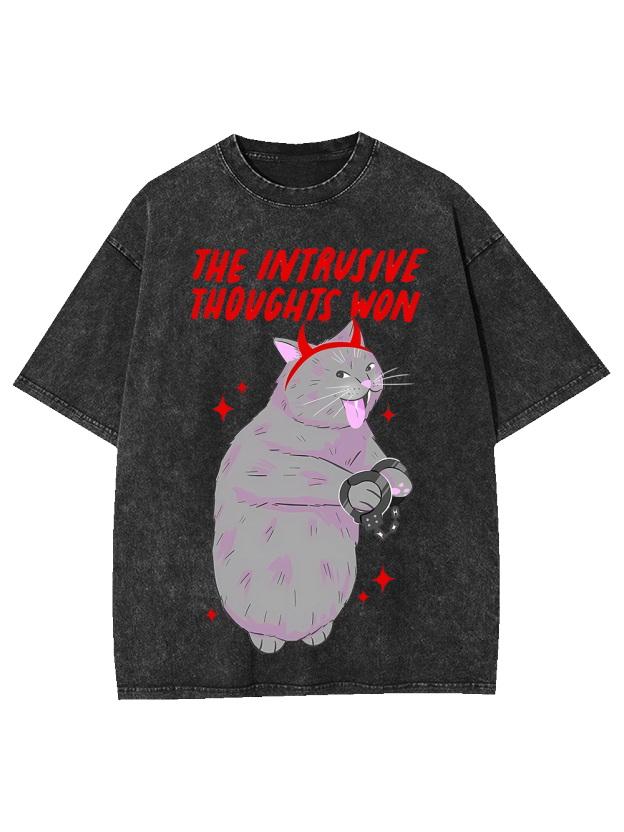 The Intrusive Thoughts Won Washed Tshirt