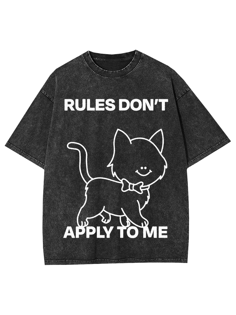 Rules Don't Apply To Me Washed Tshirt-ClassyOutlaw Sale
