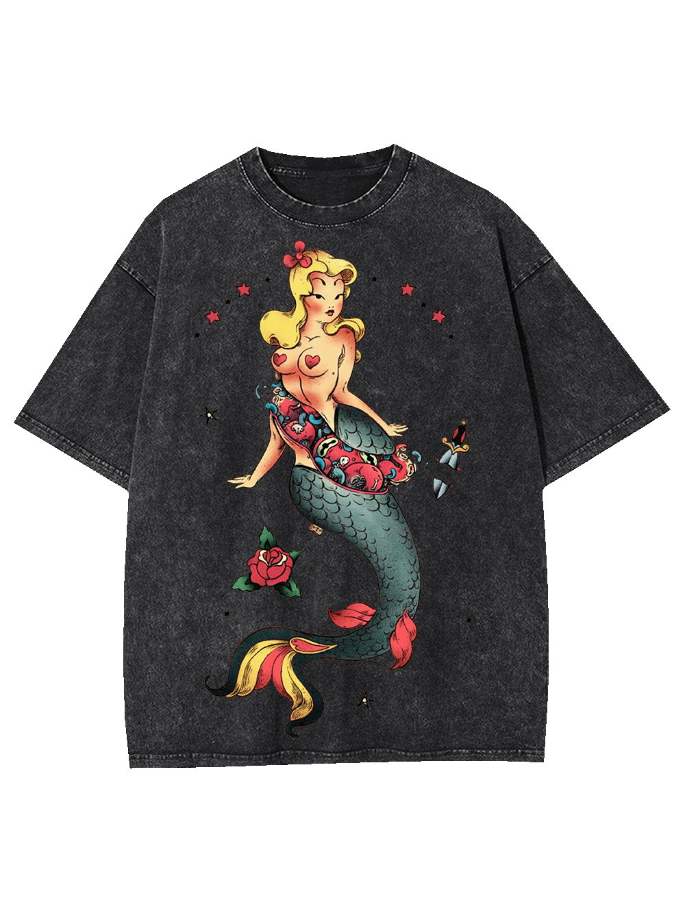 The Broken Mermaid Washed Tshirt