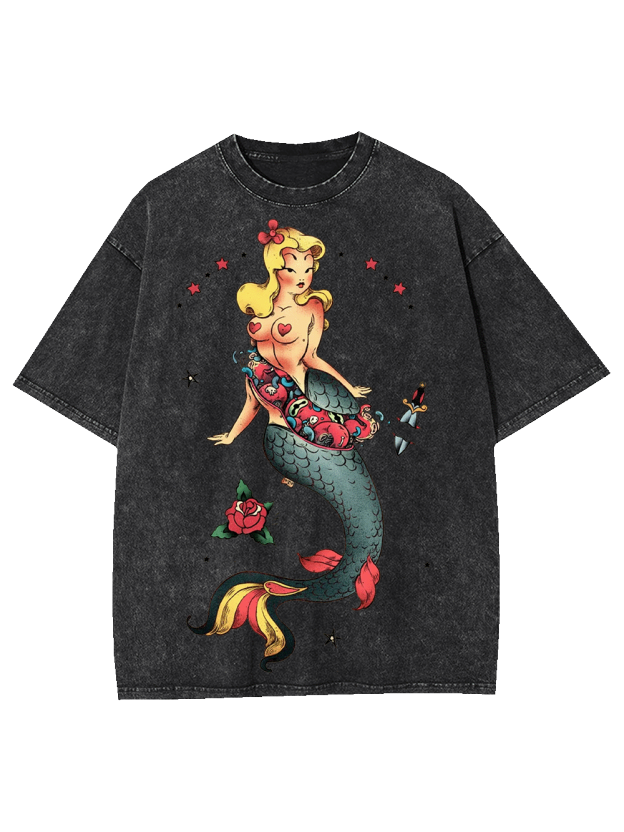 The Broken Mermaid Washed Tshirt