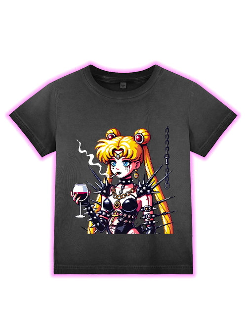Punk Moon Washed Slim Tshirt