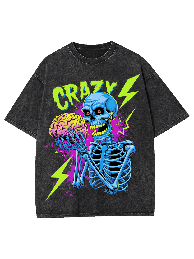 CRAZY MINDS UNLEASHED WASHED TSHIRT