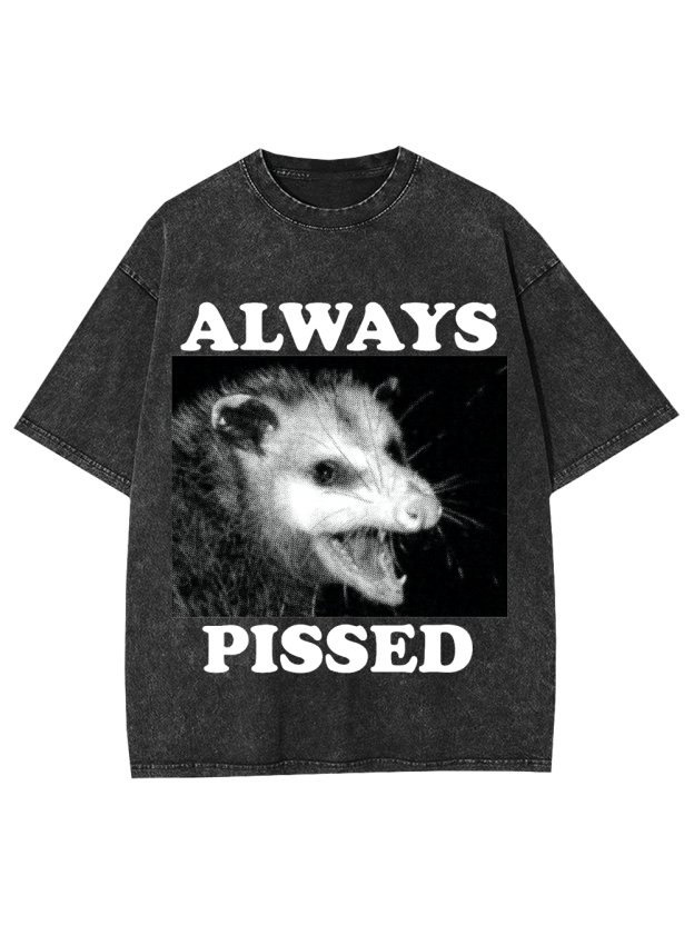 Always Pissed Washed Tshirt