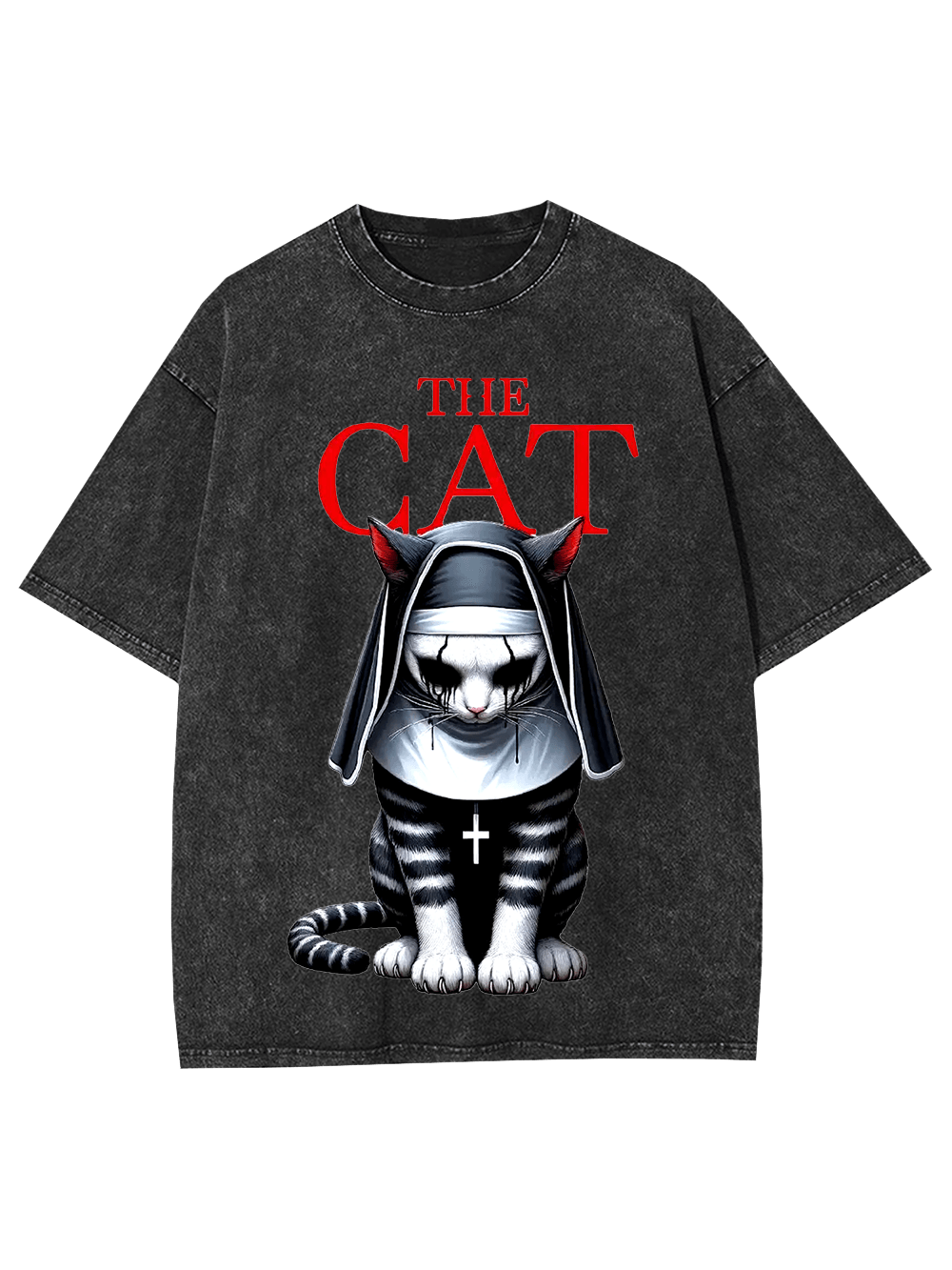 The Cat Nun Washed Tshirt