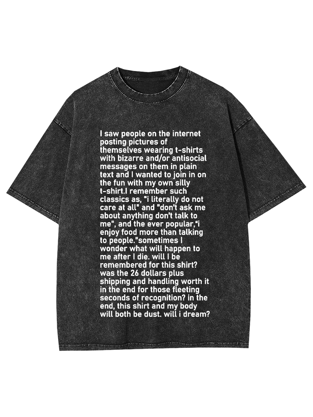 My Silly T-Shirt Story Washed Tshirt