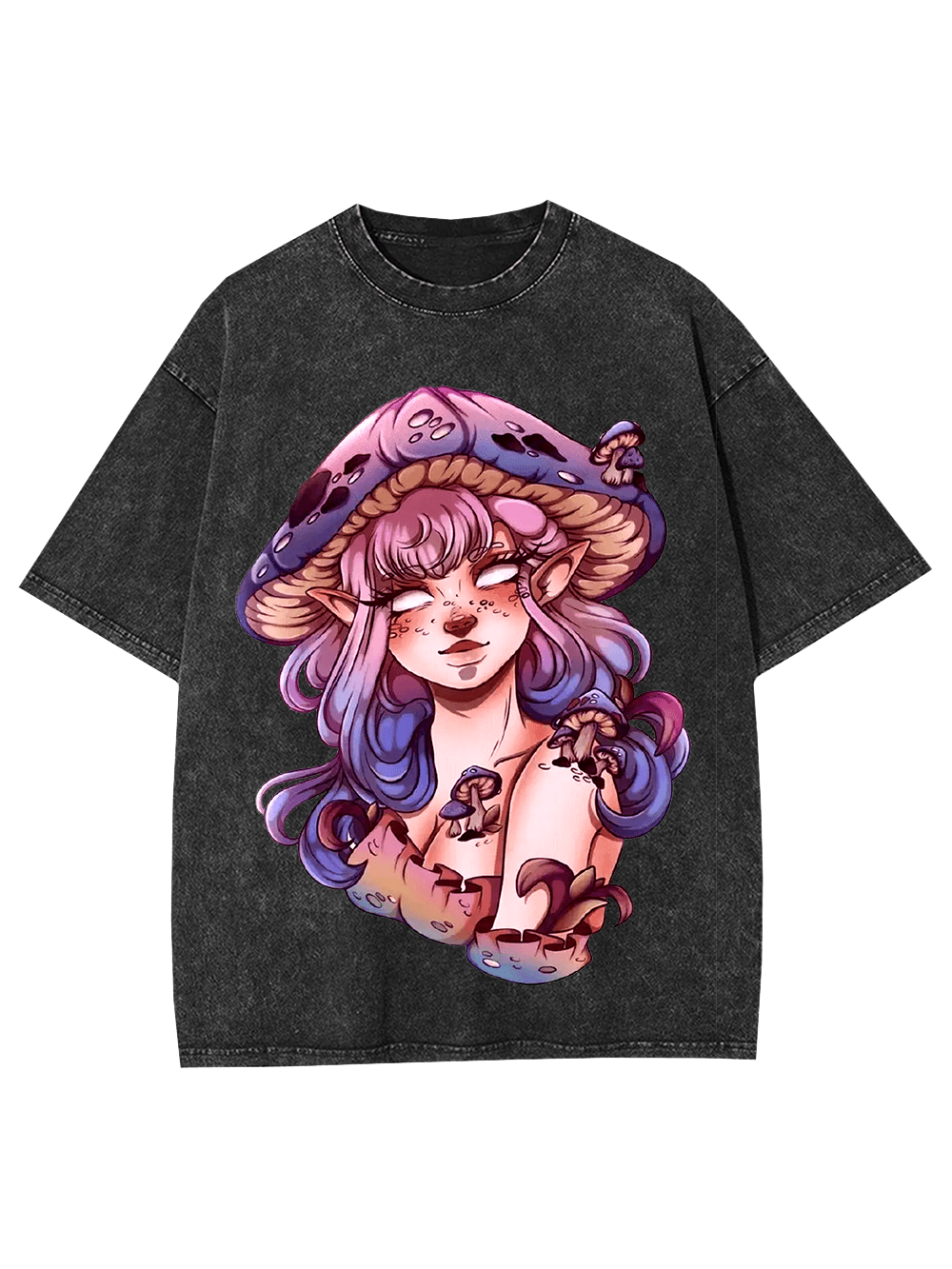 Mushroom Fairy Enchantress Washed Tshirt