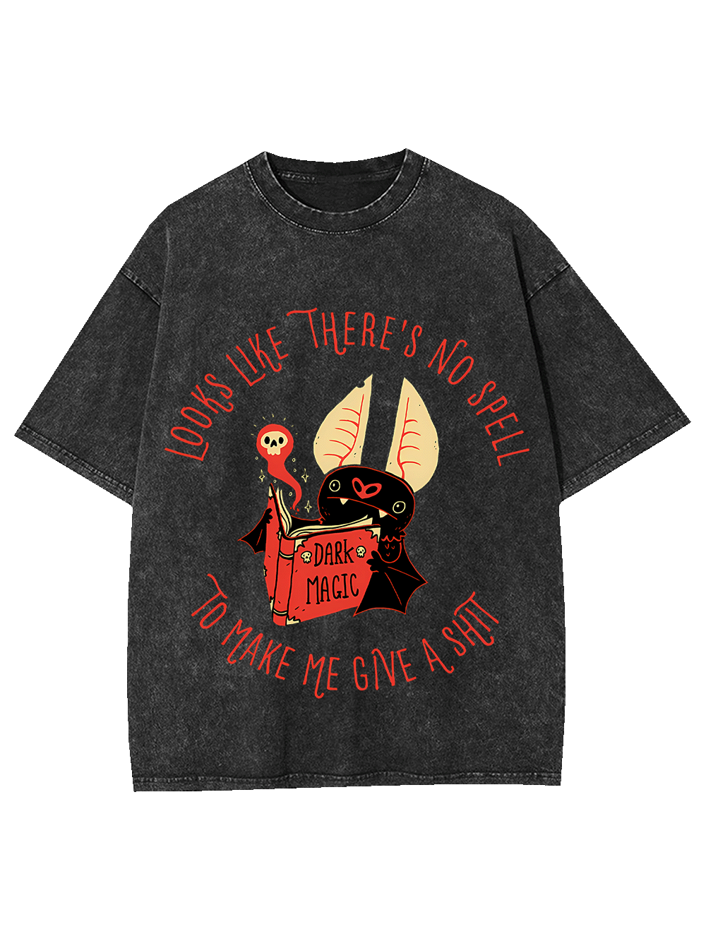 No Spells Given Washed Tshirt-ClassyOutlaw Sale