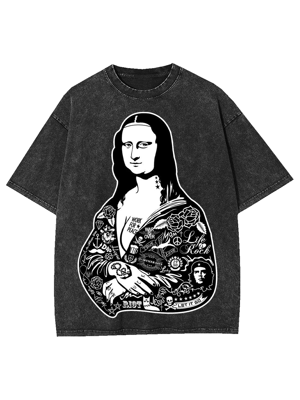 Peace and Faith Washed Tshirt