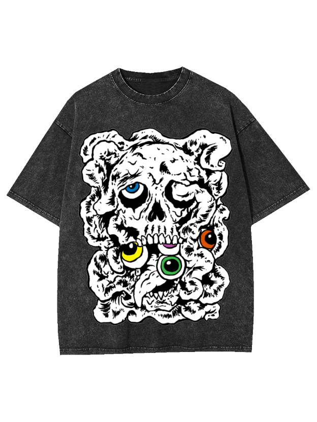 CHAOTIC SKULL WASHED TSHIRT