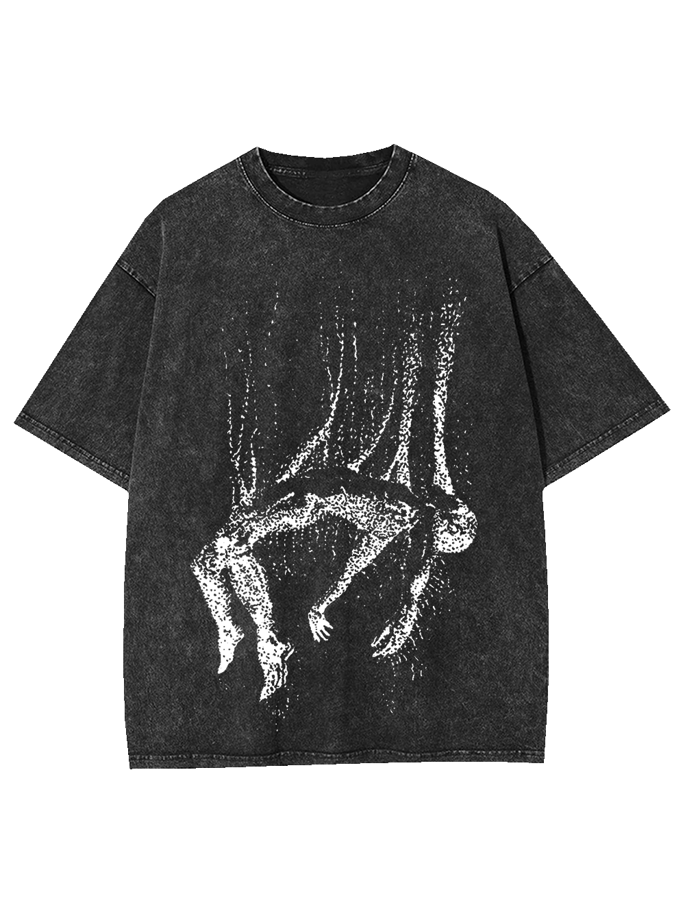 Falling Into Void Washed Tshirt-ClassyOutlaw Sale