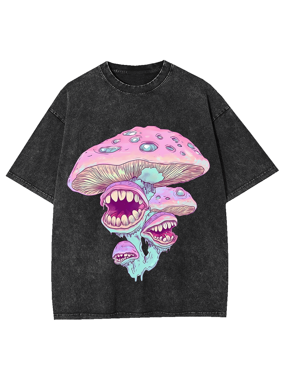 Monster Mushrooms Washed Tshirt