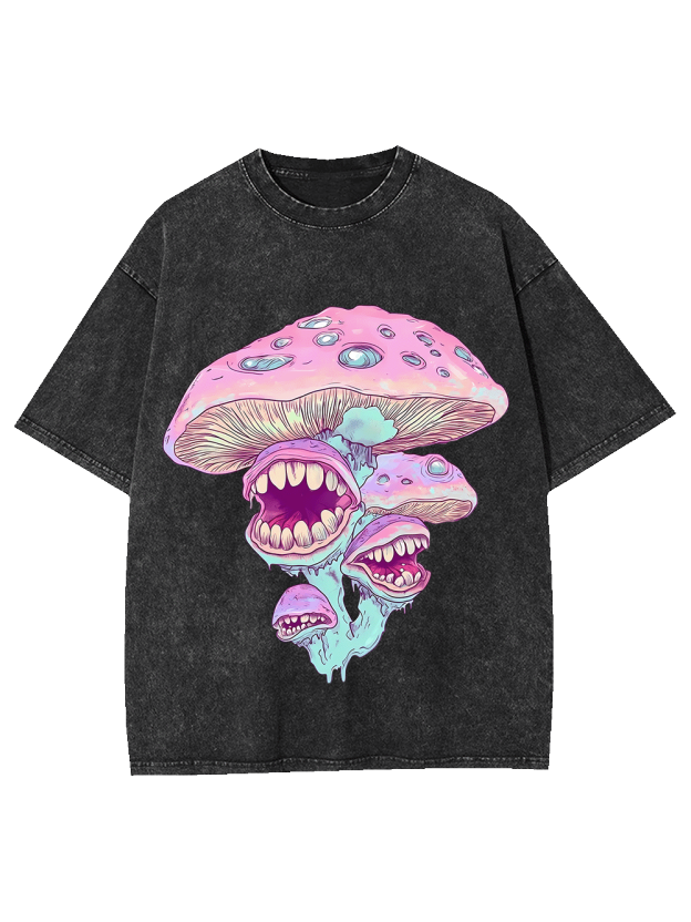Monster Mushrooms Washed Tshirt