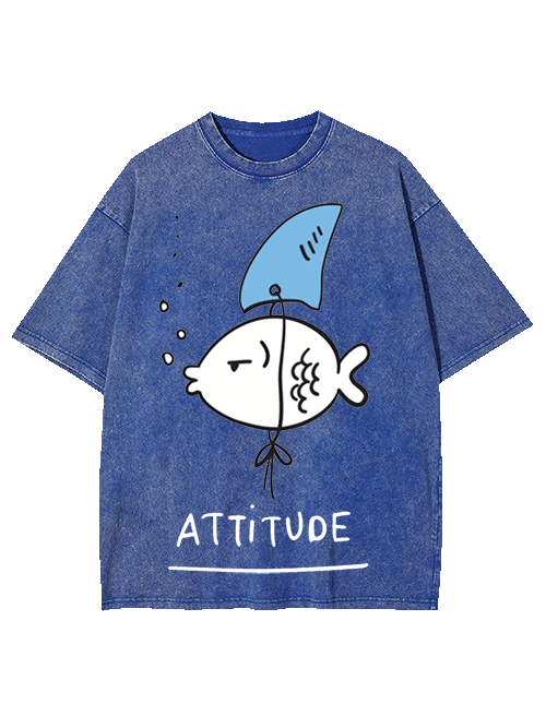 Attitude Washed Tshirt