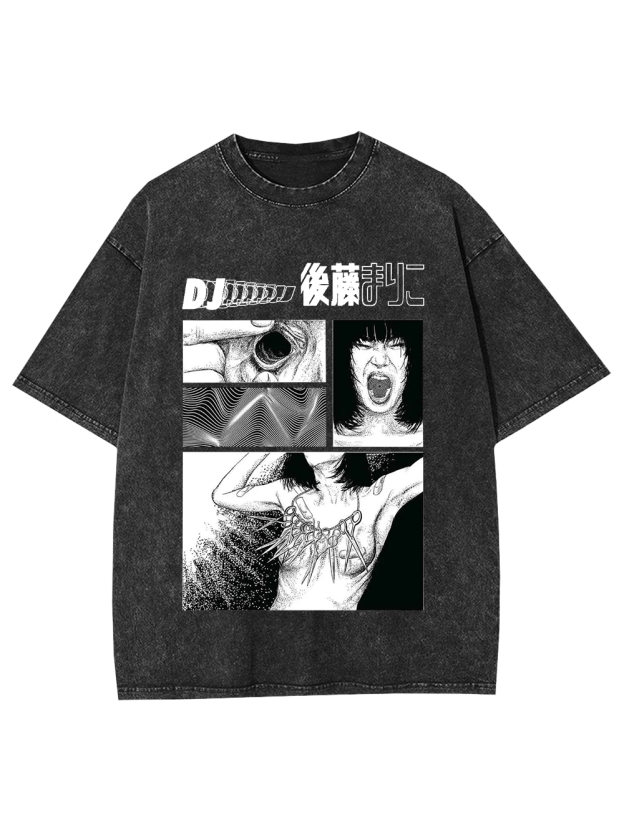 DJ of Distorted Realities Washed Tshirt