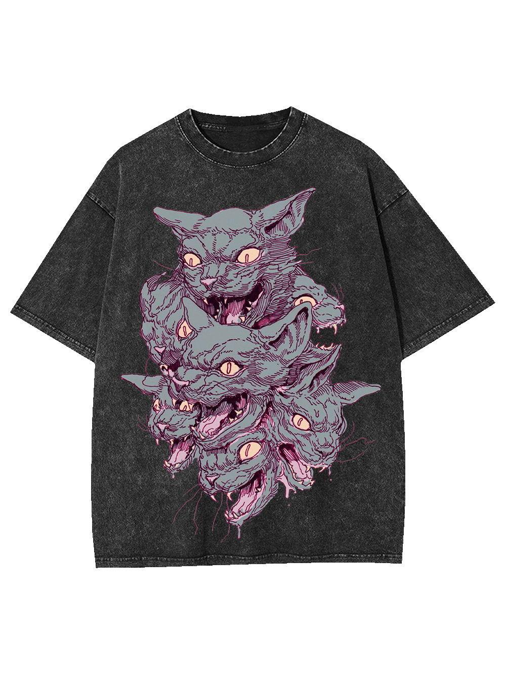 Multi-Headed Beast Washed Tshirt
