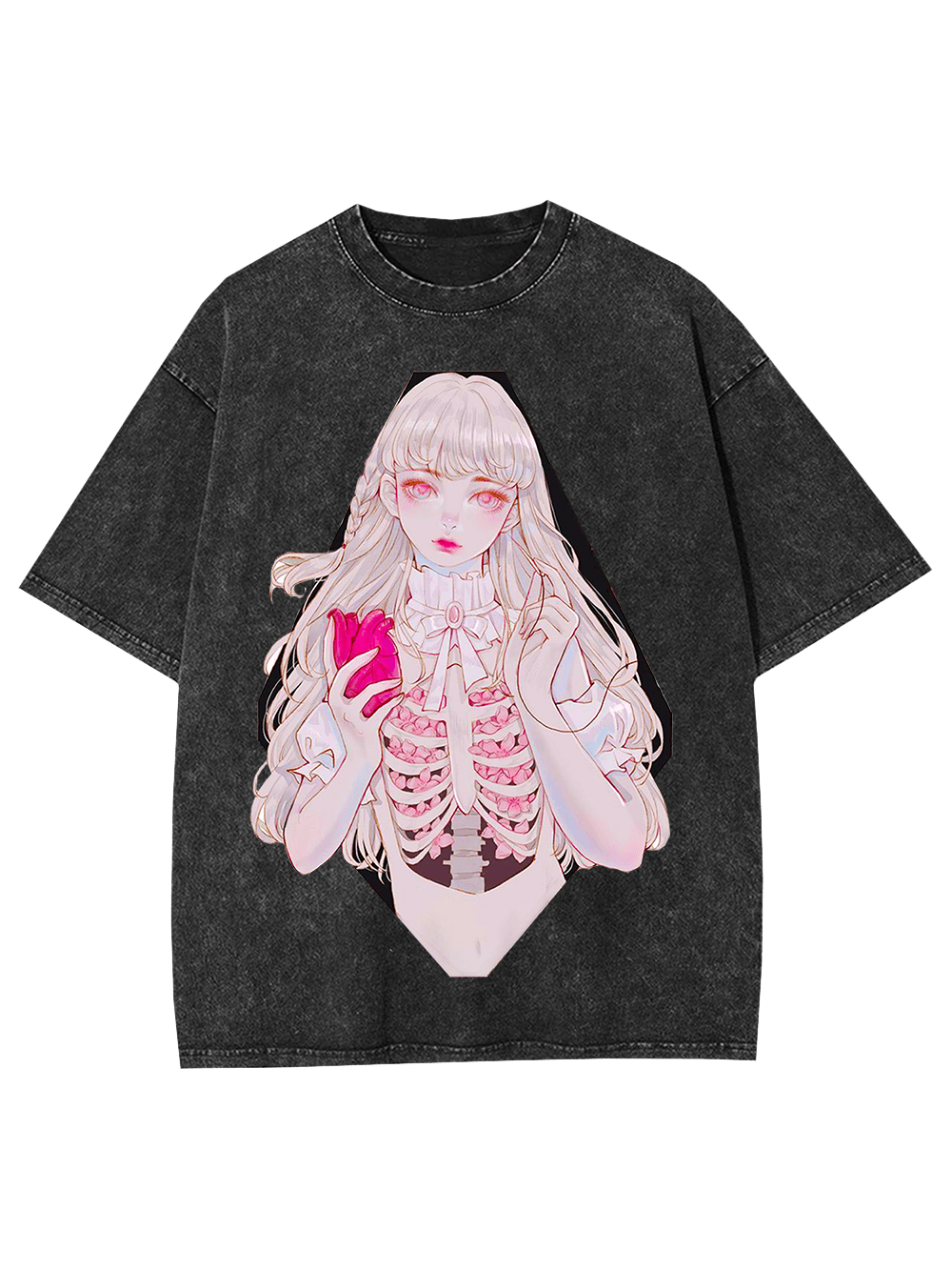 Heart Of Bloom Washed Tshirt-ClassyOutlaw Sale