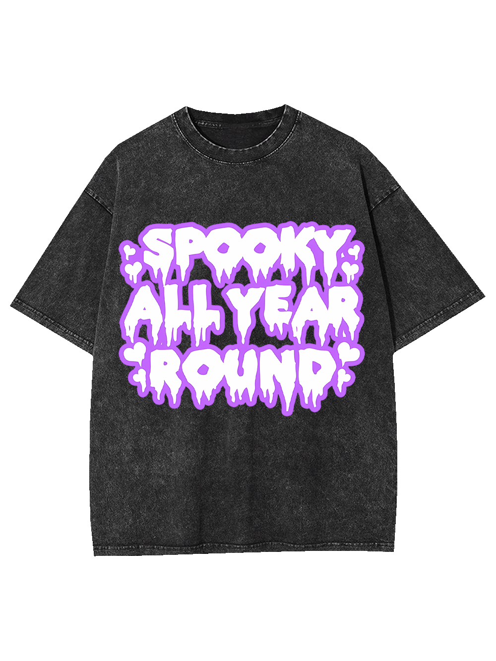 Spooku All Year Round Washed Tshirt-ClassyOutlaw Sale