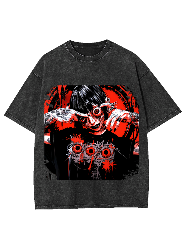 EYES OF MADNESS WASHED TSHIRT