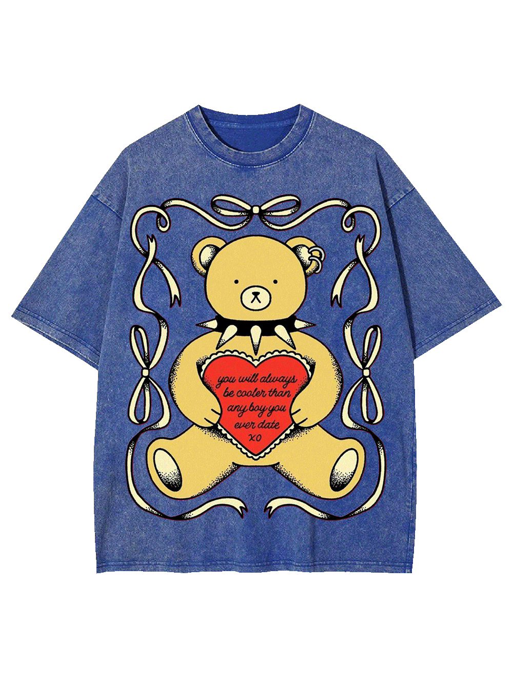 LOVE FROM THE REBEL BEAR WASHED TSHIRT