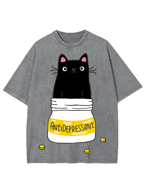 Antidepressant Washed Tshirt