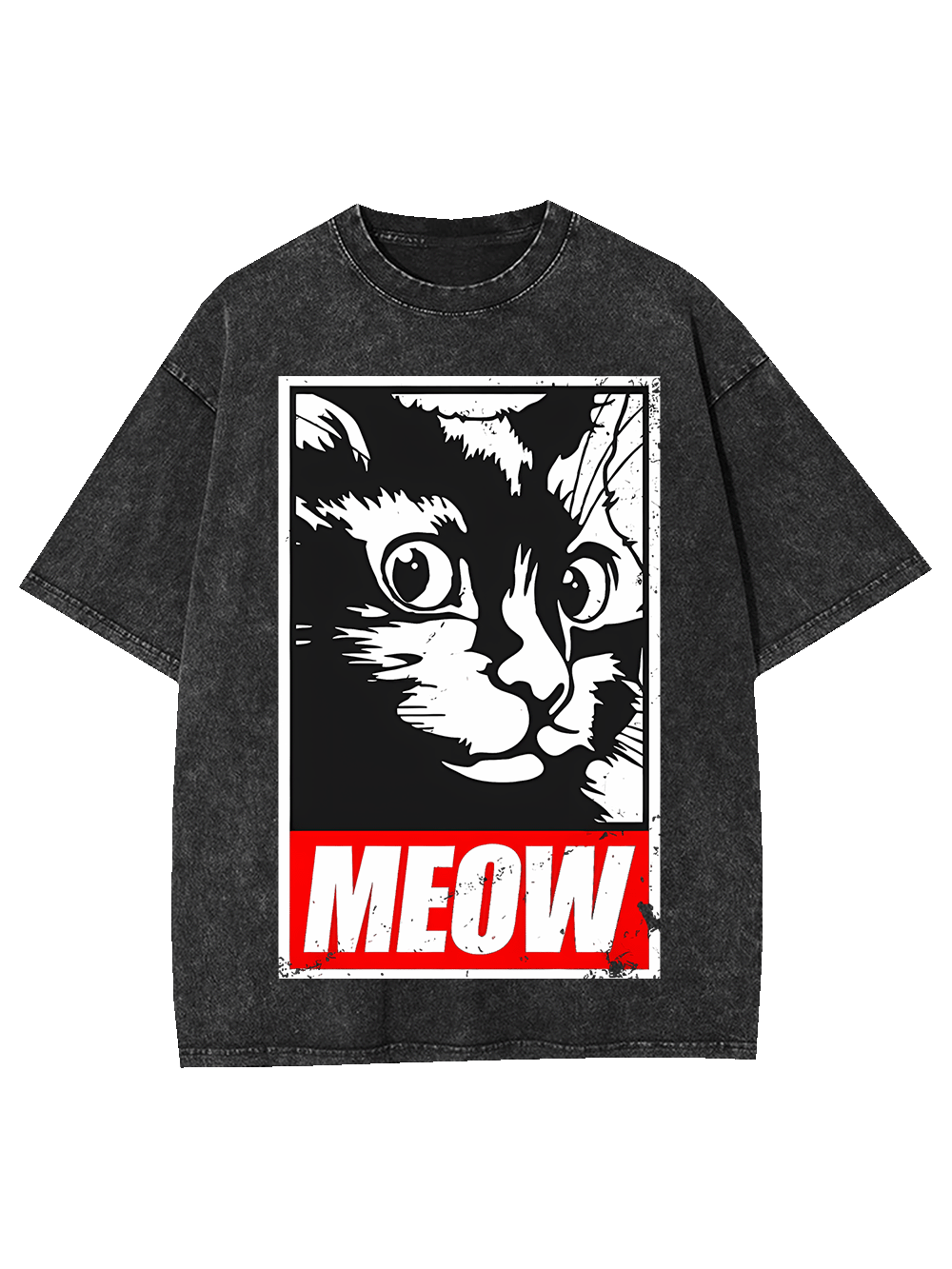 MEOW WASHED TSHIRT