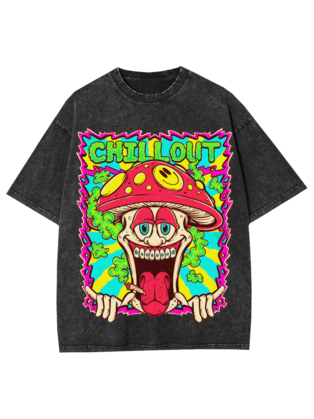 Chill Out Washed Tshirt-ClassyOutlaw Sale