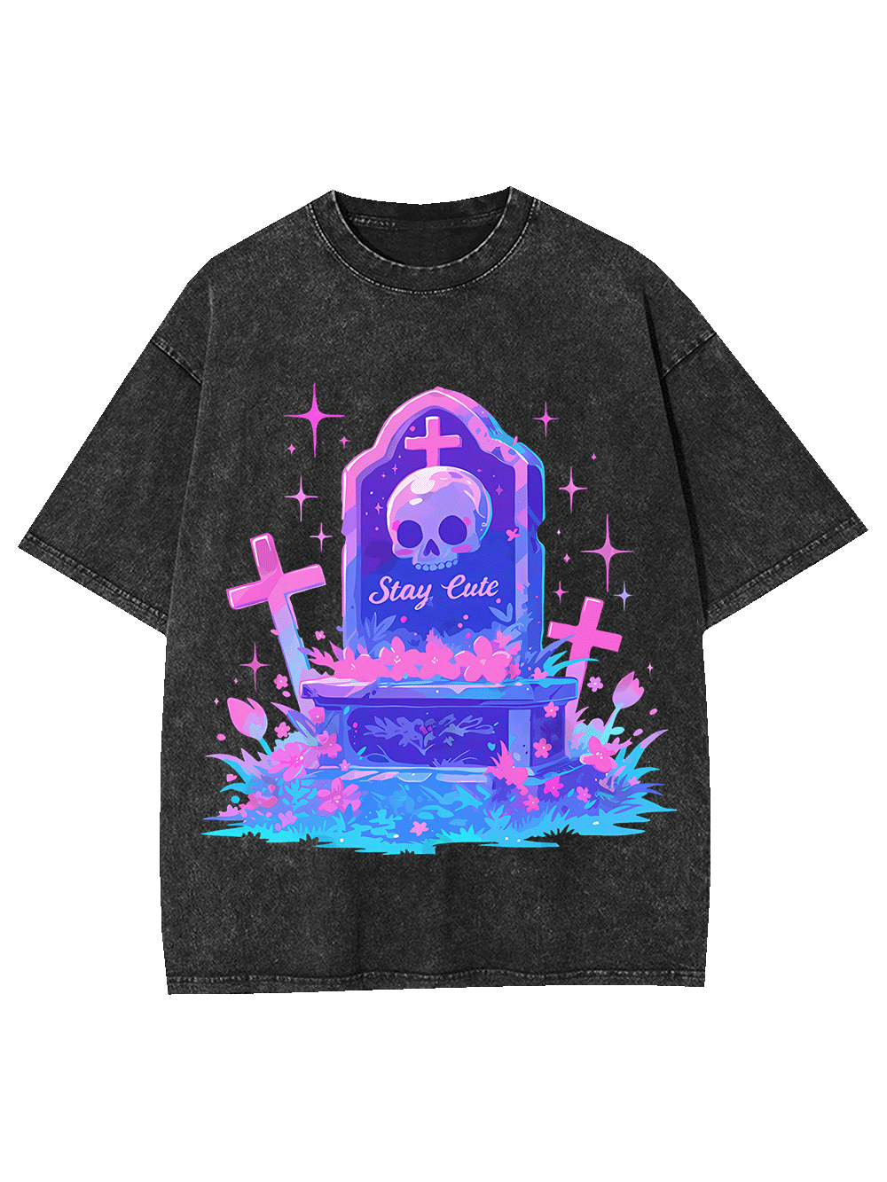 Stay Cute Forever Washed Tshirt