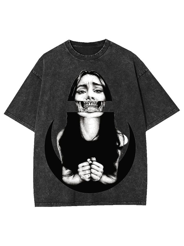 SILENT SCREAM WASHED TSHIRT