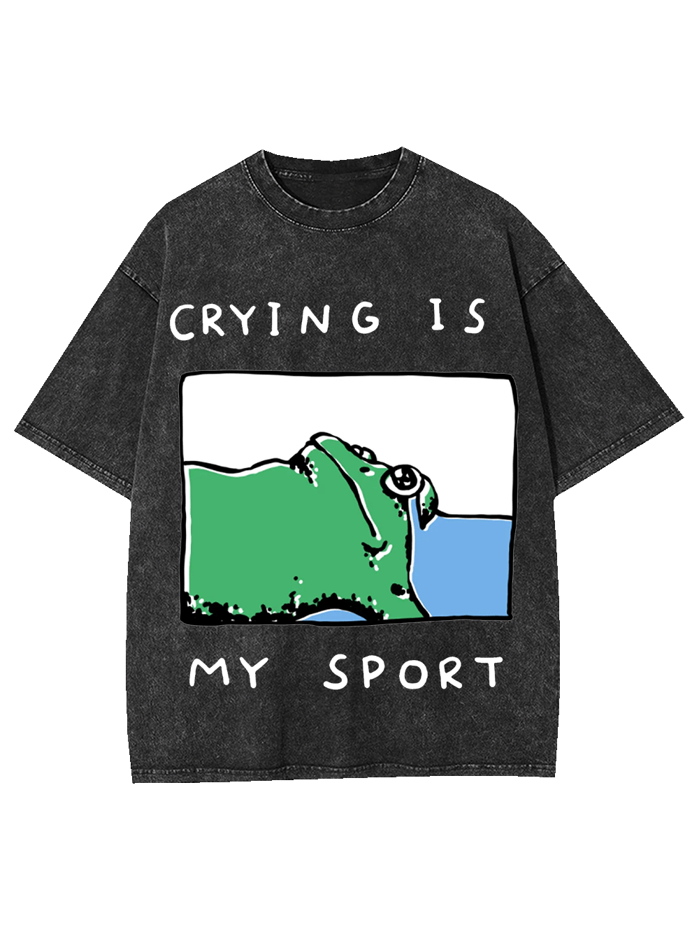 Crying Is My Sport Washed Tshirt