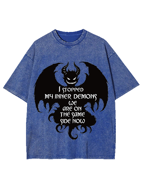 Embracing My Inner Demons Washed Tshirt