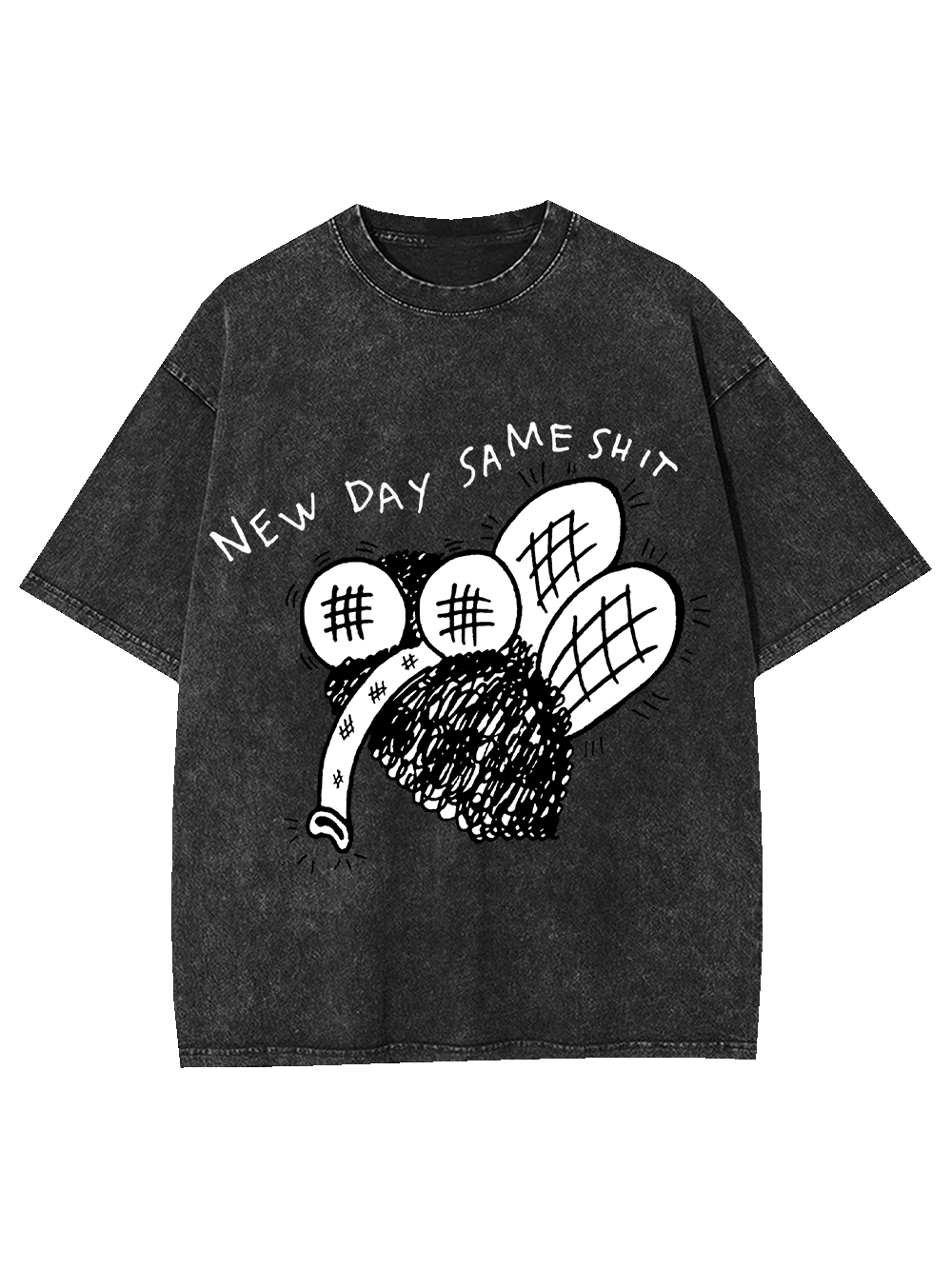 New Day Same Shit Washed Tshirt