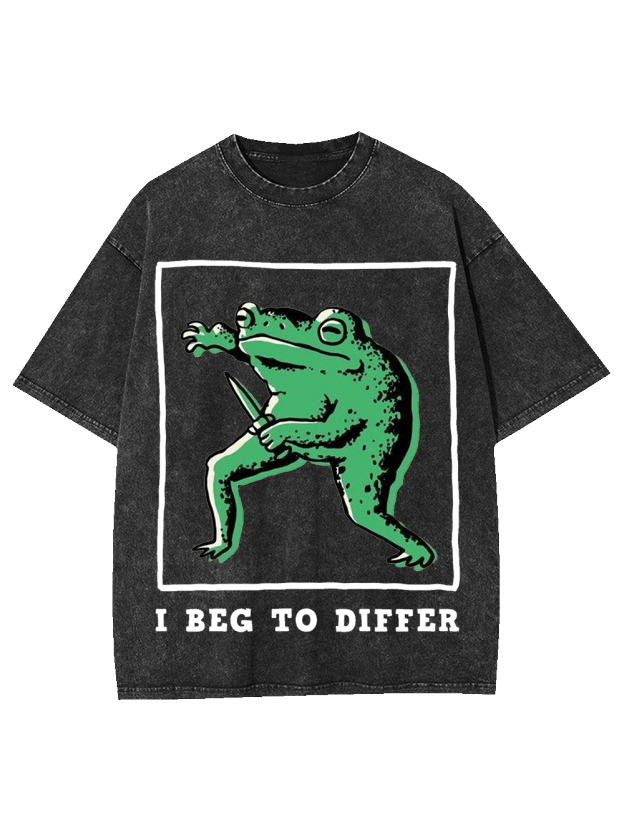 I Beg To Differ Washed Tshirt
