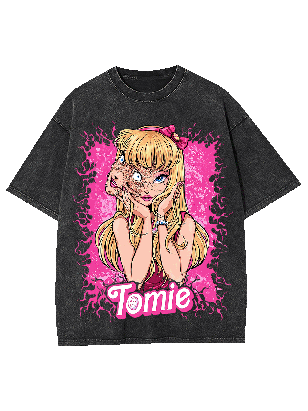 The Two Faces Of Tomie Washed Tshirt